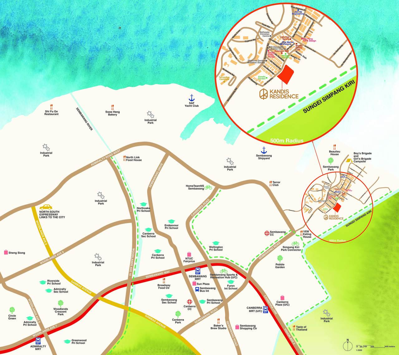 PropNex Local Projects - Kandis Residence Location Map (Dynamic Force Group)