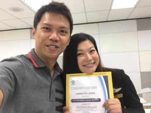 Dynamic Force Group - Jasmine Ng Nov 2017 Platinum Award with Nick Poh