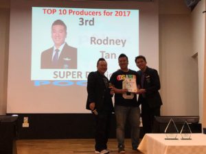 Dynamic Force Group - 3rd Top Producers 2017 - Rodney Tan