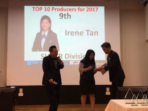 Dynamic Force Group - 9th Top Producer 2017 - Irene Tan