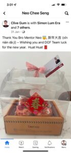 Clive to Neo Chee Seng - Dynamic Force Group CNY Appreciation 2022 from Facebook