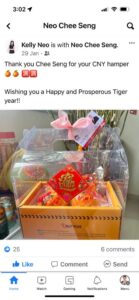 Kelly Neo to Neo Chee Seng - Dynamic Force Group CNY Appreciation 2022 from Facebook